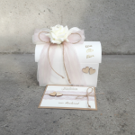 Geschenkbox + Glückwunschkarte Geldgeschenk Hochzeit vintage altrosa creme personalisiert